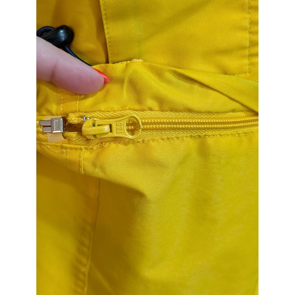 Vintage Y2K Yellow Convertible Parachute Cargo Pants Gorpcore Wide-Leg W/ Flaws - Picture 14 of 16